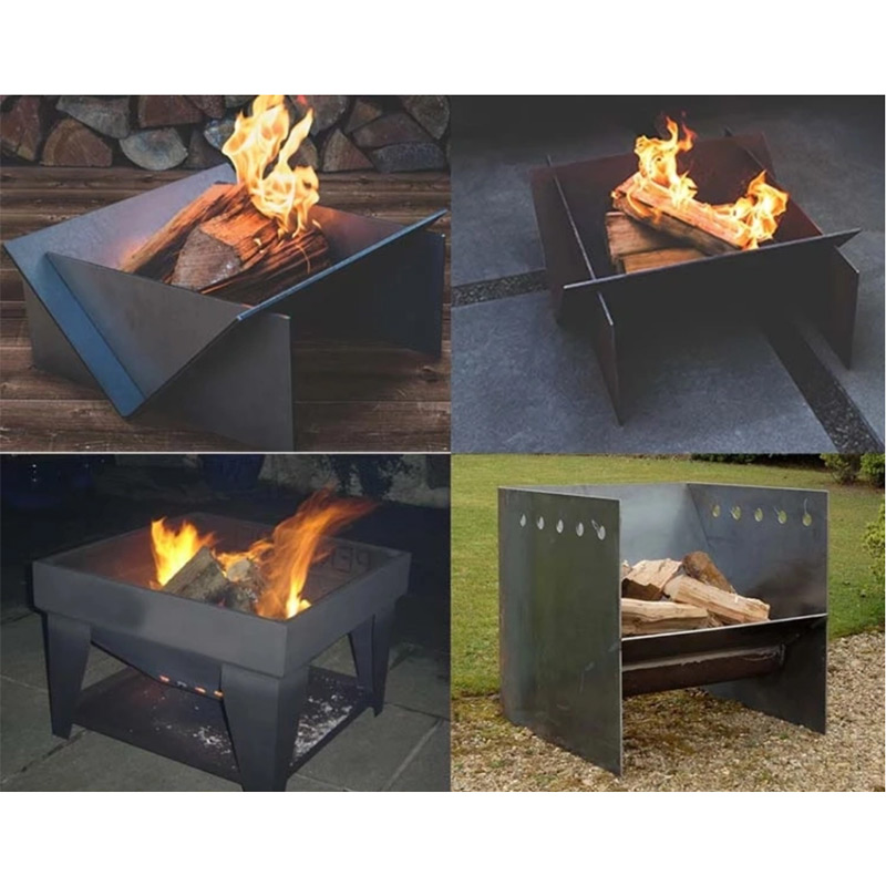 Hiasan Taman Logam yang Boleh Dilepas Pemanas Brazier Simple Fire Pit